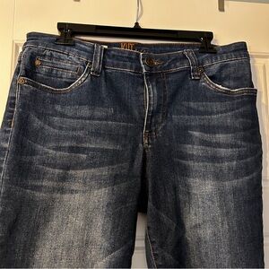 Kut from the Kloth Dark Indigo Carlo Ankle Skinny Cropped Jeans Women’s Size 12